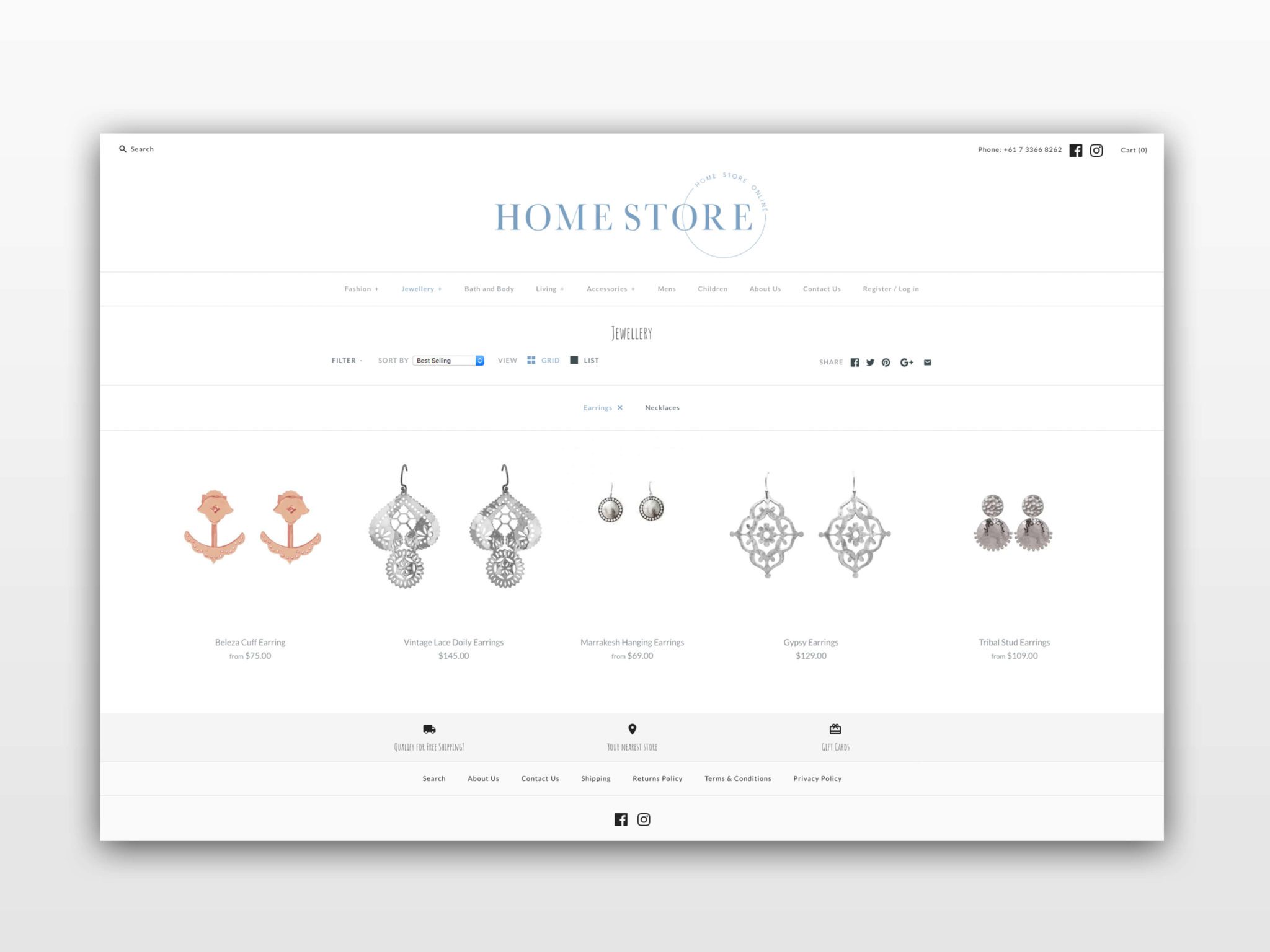 Homestore Online Shopify Website